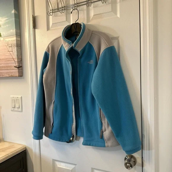 The North Face Blue & Gray Fleece Jacket - Picture 4 of 10